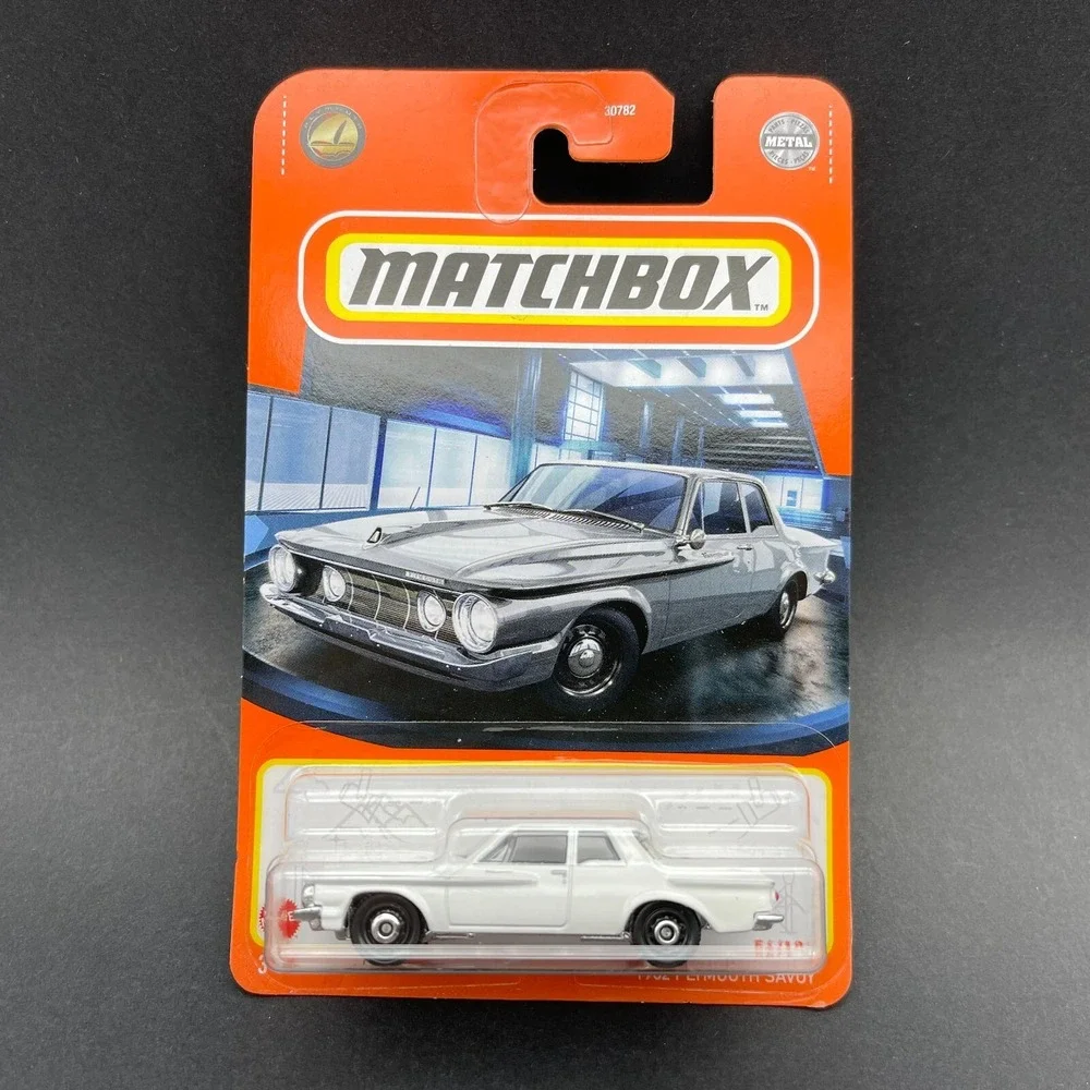 Matchbox 1962 '62 Plymouth Savoy White Classic Car Diecast‎ 1/64 Scale 54/100